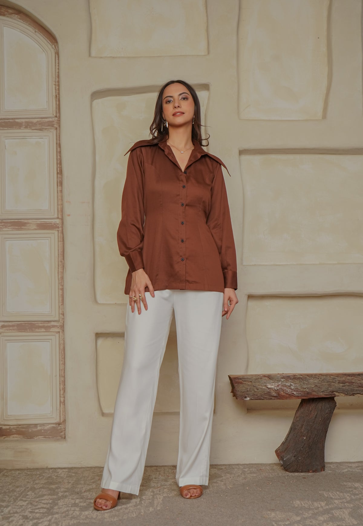 Mocha Classic Cotton Shirt
