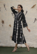 Midnight Waves Khadi Dress