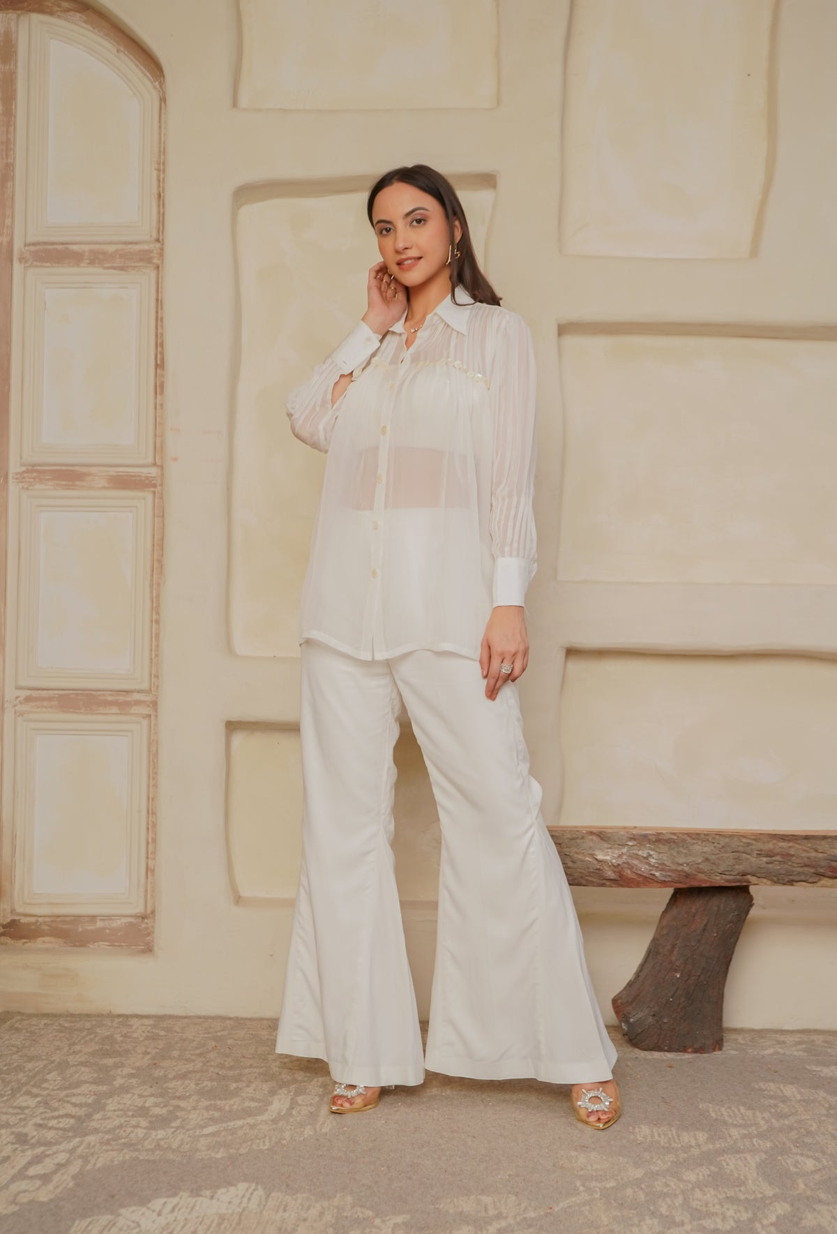 Ivory Luxe Organza Set
