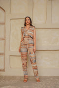 Earthy Stripes Khadi Cotton Co-ord Set