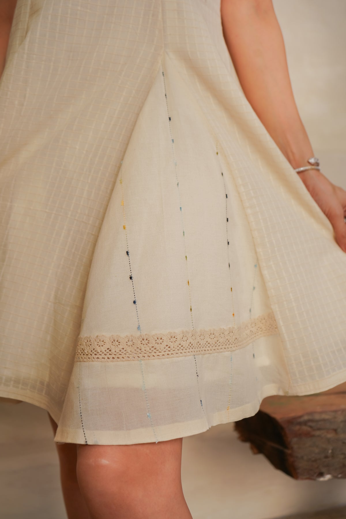 Ivory Breeze Cotton Dress