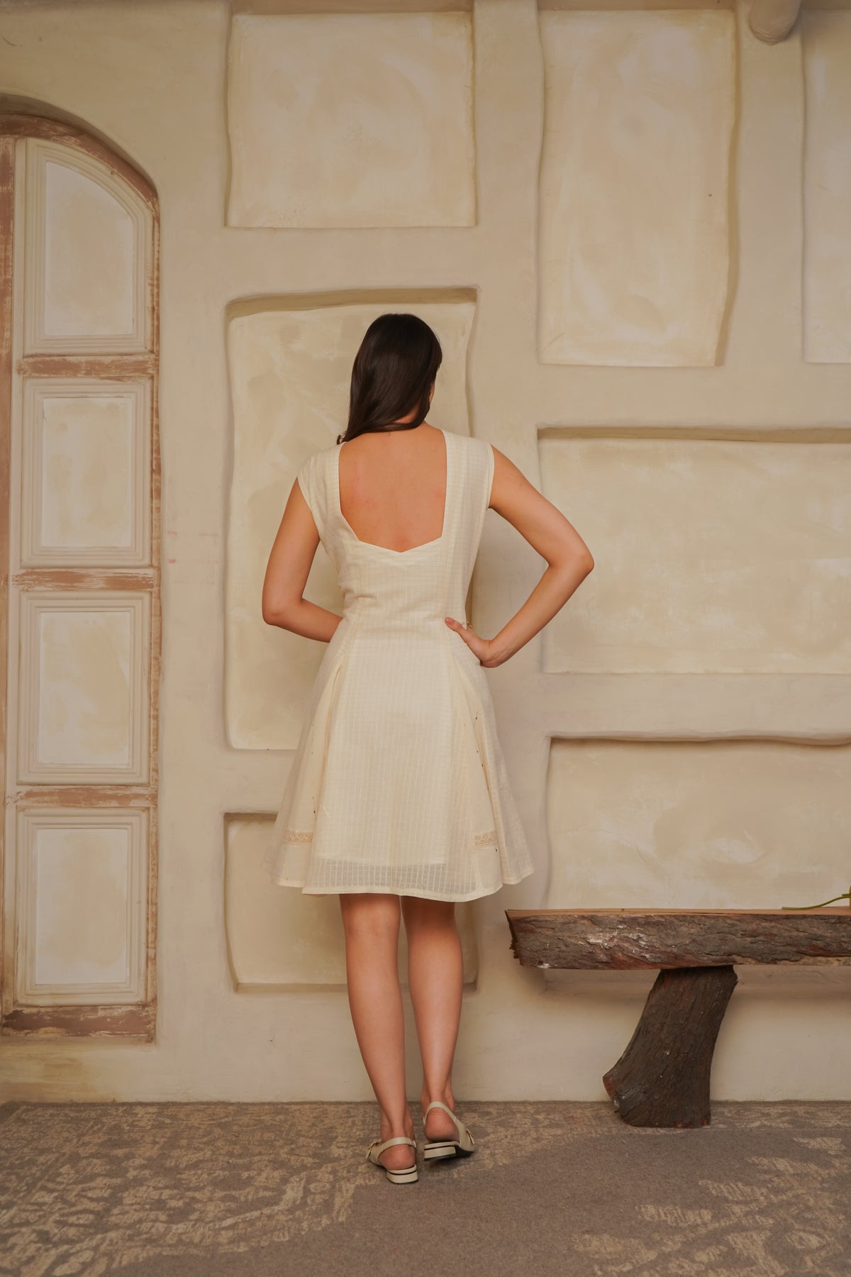 Ivory Breeze Cotton Dress