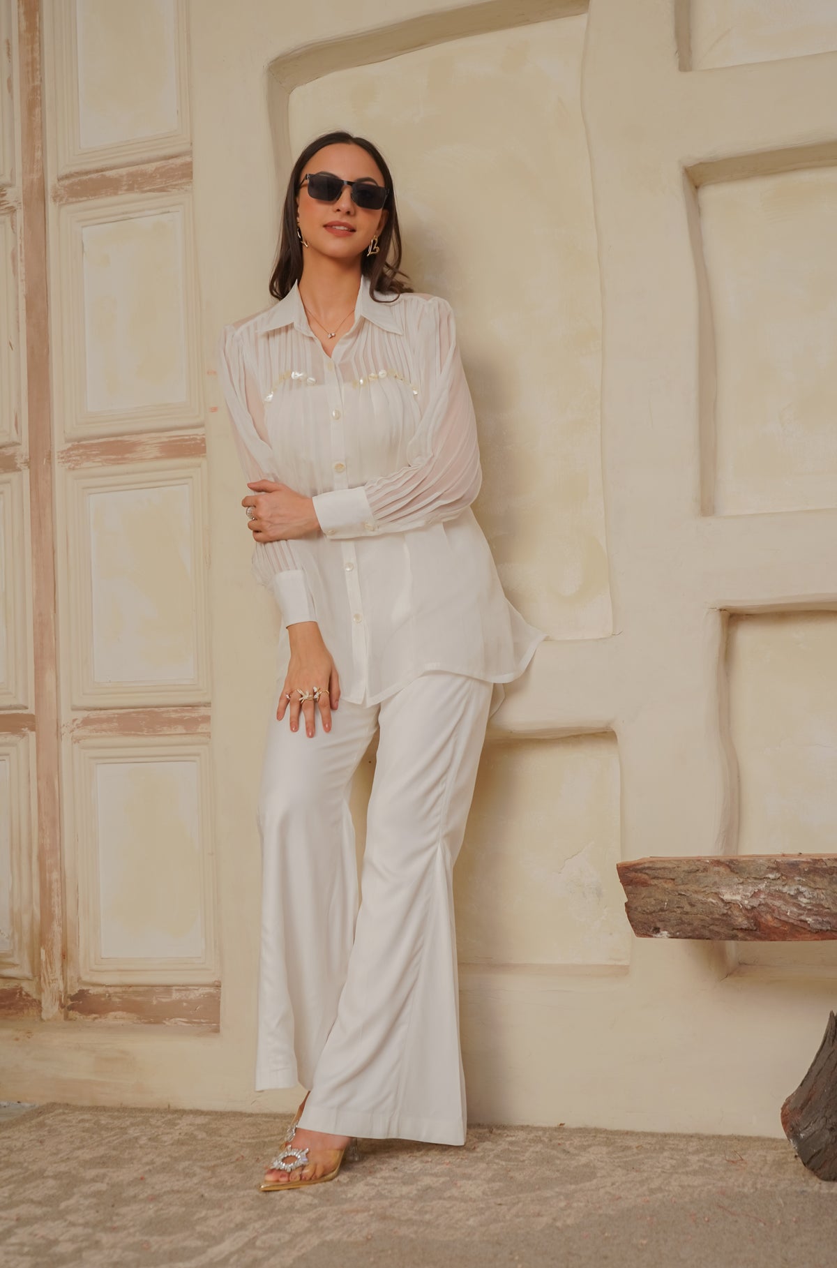 Ivory Luxe Organza Set