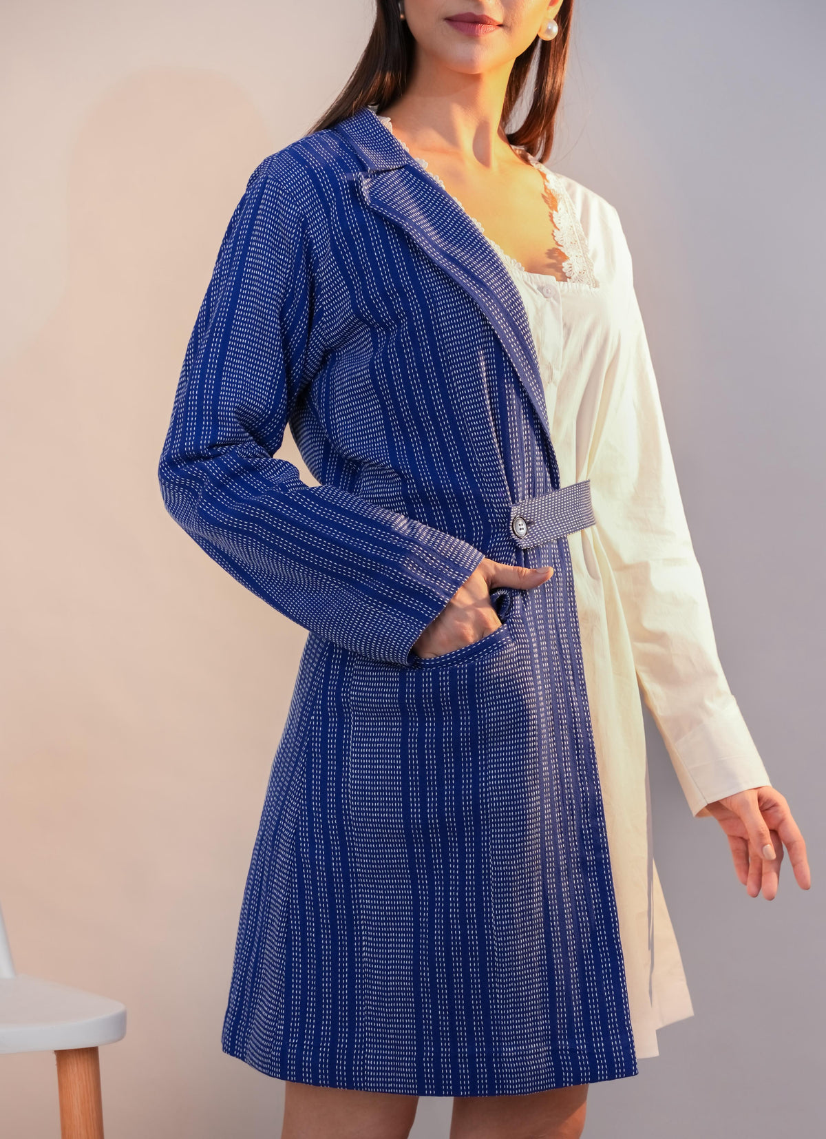 The dual essence Kantha dress