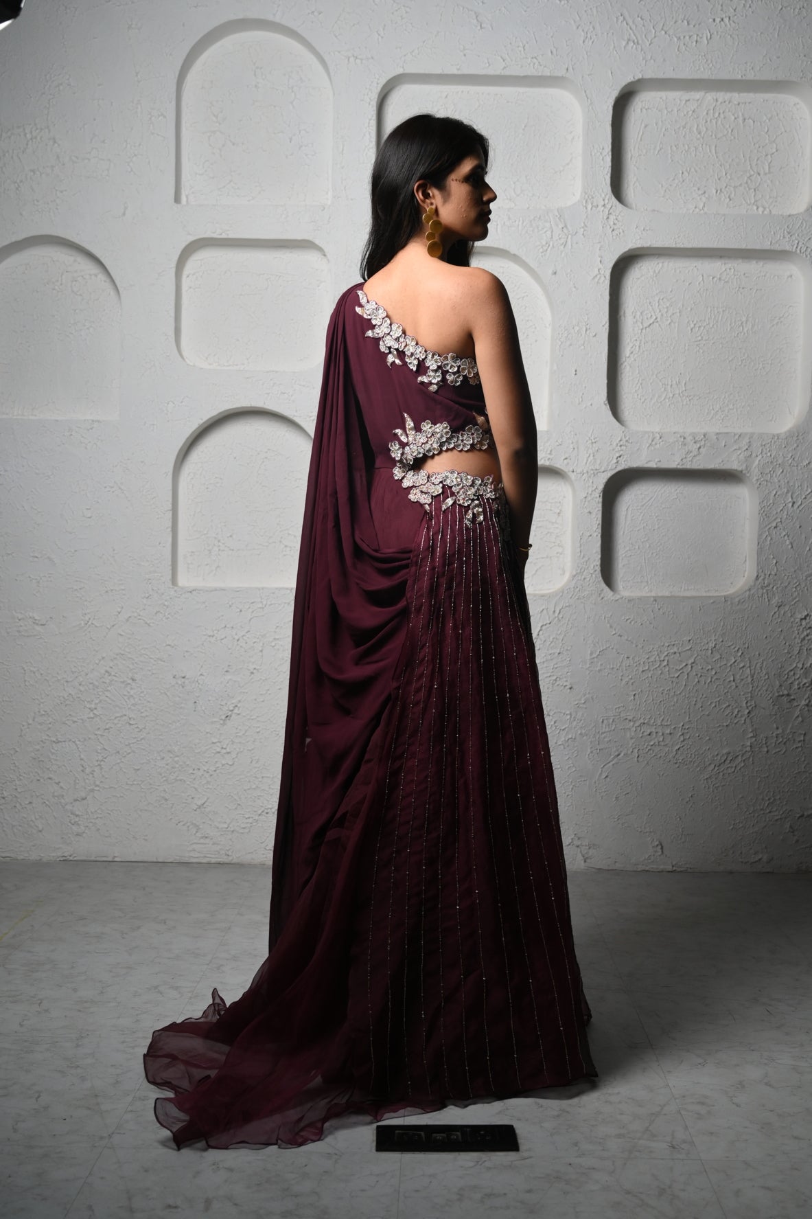 Burgundy Elegance Gown